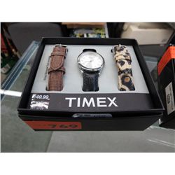 Timex watch with interchangeable bands