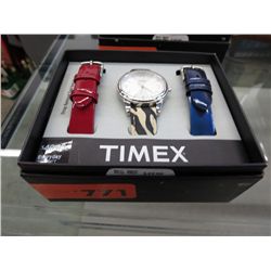 Timex watch with interchangeable bands