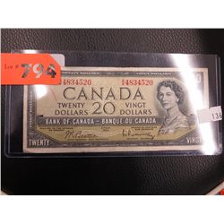 Canadian $20 bills, 1954 series