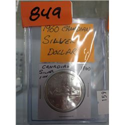 1960 Canadian Silver Dollar