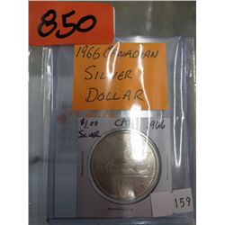 1966 Canadian Silver Dollar