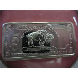 .999 silver US Mint - Buffalo investor's bar