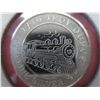 Image 1 : Solid .999 silver coin with train motif