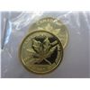Image 1 : 4 x Canada Maple Leaf round