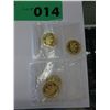 Image 2 : 4 x Canada Maple Leaf round