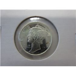 .999 silver Mercury head round