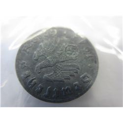 5 x WWII Nazi German zinc Eagle & Swastika coins