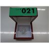 Image 3 : Emerald cut -Blue Topaz & Diamond ring