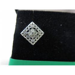Brand new .12 carat  Halo design Diamond earrings