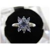 Image 1 : Tanzanite & Diamond cocktail ring