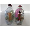 Image 1 : Two snuff bottles with intact stoppers