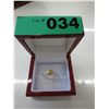 Image 3 : Citrine ring set w/ 8 Diamonds in sterling silver