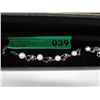 Image 2 : White Pearl & Crystal bracelet