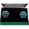 Image 1 : .925 silver new Turquoise gemstone earrings