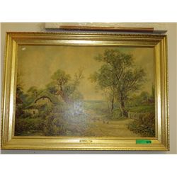 Framed print "By Country Lane" by O. T. Clark