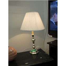 Table lamp, 27" tall at the shade, 6" dia at base