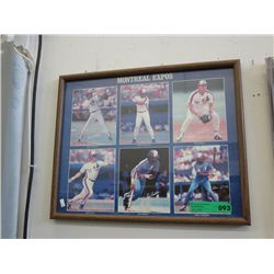 Framed promotional Montreal Expos photo