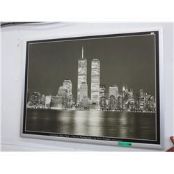 Framed print of New York "Twin Towers" by Ralf Vicker
