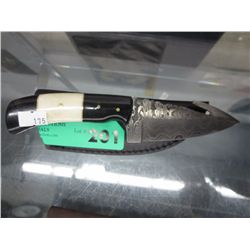 Onyx handled knife, with sheath
