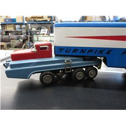 SSS International -Tin toy Truck & Trailer