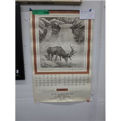 1960's "R.H. Palenski" collectible calendar