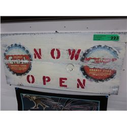 Orange Crush folk art  - Paint on board