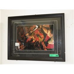 Framed print - hockey subject matter