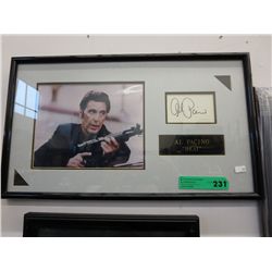 Framed autograph of Al Pacino