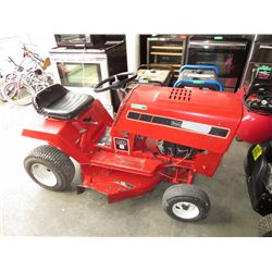 Craftsman riding lawnmower, red.
