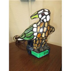 Stained glass bird lamp - electric