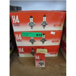 6 cases of automotive halogen bulbs - H4