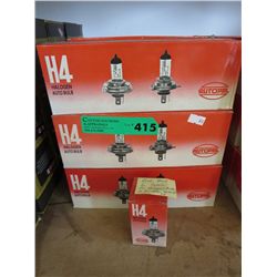 6 cases of automotive halogen bulbs - H4