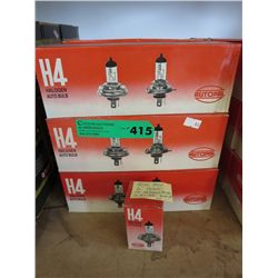 6 cases of automotive halogen bulbs - H4