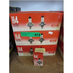 6 cases of automotive halogen bulbs - H4
