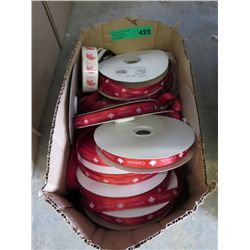 Box of Canada ribbon & stickers