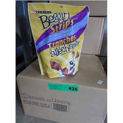 Case of bacon flavour Beggin Strips for dogs