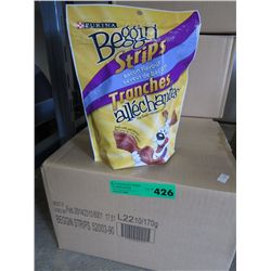 Case of bacon flavour Beggin Strips for dogs