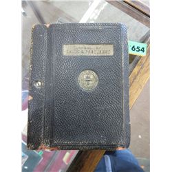 1927 -Leather bound - Bank of Nova Scotia manual