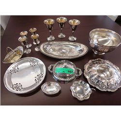 15 pieces of silver plate