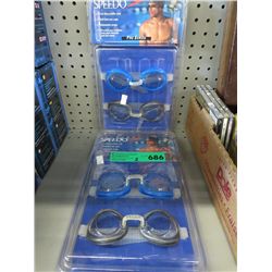 2 packages of Speedo swim goggles - New