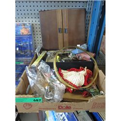 Box of vintage and collectibles