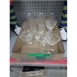15 glasses - depression, etched