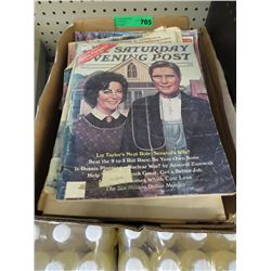 Box of vintage magazines & manuals