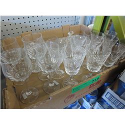 Box of crystal glasses
