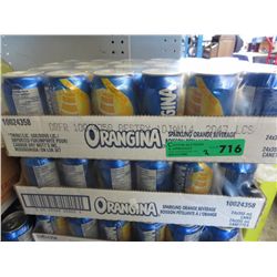 2 Cases of Orangina beverage