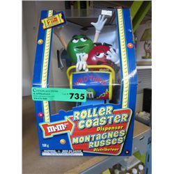 2002 M&M's Roller Coaster candy dispenser