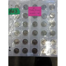 30 Canadian Centennial Nickels - Rabbit