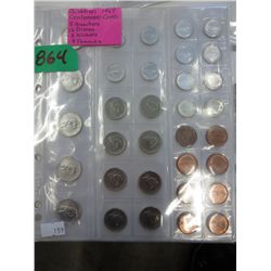 Canadian 1967 Centennial Coins in pocket page