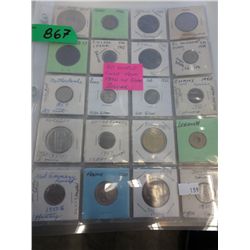 40 World Coins from1866 and up