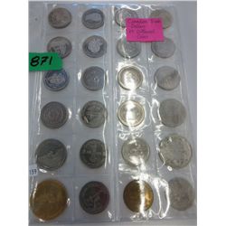 Canadian Trade Dollars - 24 Different
